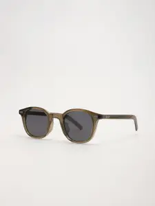 THE BEAR HOUSE Men Round Sunglasses BSG-SARPS-OL