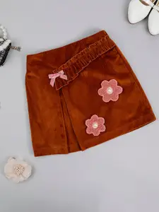 One Friday Girls Straight Knee Length Corduroy Skirt