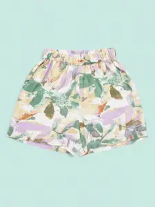 Superminis Boys Floral Printed Shorts