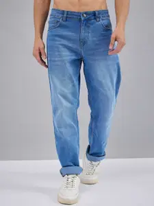 Harvard Men Blue Jean Slim Fit Mid-Rise Clean Look Light Fade Stretchable Jeans