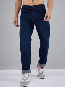 Harvard Men Navy Blue Jean Slim Fit Mid-Rise Stretchable Jeans