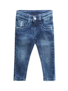 U.S. Polo Assn. Kids Boys Classic Slim Fit Mid Rise Light Fade Stretchable Jeans
