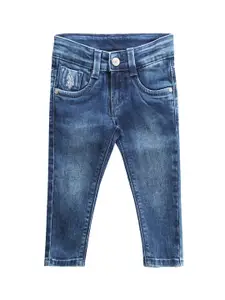 U.S. Polo Assn. Kids Boys Classic Slim Fit High Rise Light Fade Stretchable Jeans