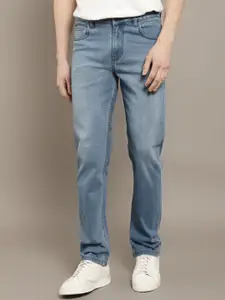 The Roadster Lifestyle Co. Men Jean Blue Slim-Fit Heavy Fade Stretchable Jeans
