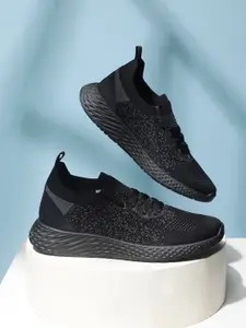 OZZOH Men Lace Up Mesh Running Shoes