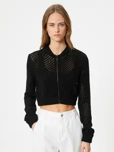 Koton Self Design Cotton Crop Top