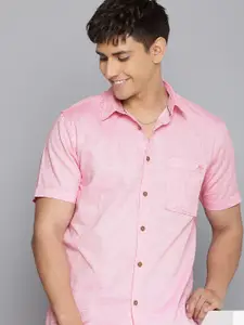 Aeropostale Pure Cotton Self Design Textured Casual Shirt