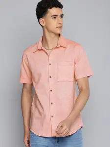Aeropostale Pure Cotton Self Design Textured Casual Shirt