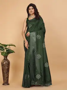 Celeb Styles Ethnic Motifs Embroidered Saree