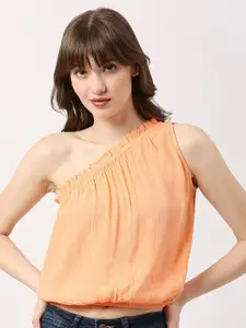Pepe Jeans One Shoulder Casual Crop Asymmetric Top