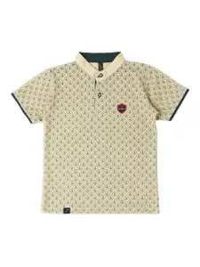 earth conscious Boys Conversational Printed Cotton T-Shirt