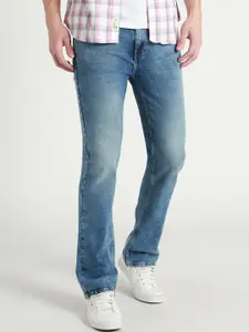 Dennis Lingo Men Clean Look Bootcut Light Fade Stretchable Jeans