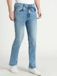 Dennis Lingo Men Bootcut Clean Look Heavy Fade Stretchable Jeans