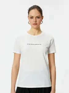 Koton Round Neck Pure Cotton T-shirt