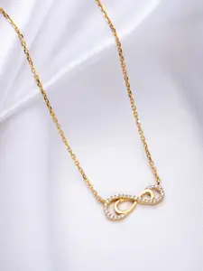 Zavya Sterling Silver Gold-Plated Necklace