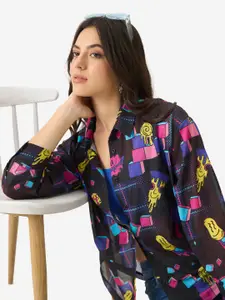 The Souled Store Women Floral Opaque Printed Casual Shirt