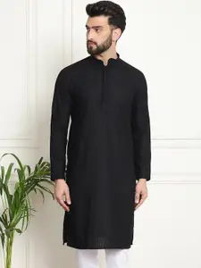 SOJANYA Ethnic Motifs Embroidered Thread Work Pure Cotton Kurta