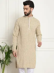 SOJANYA Ethnic Motifs Embroidered Pure Cotton Kurta