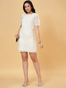 Honey by Pantaloons Floral Embroidered Sheath Mini Dress