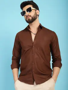 Indian Needle Classic Spread Collar Casual Shirt