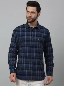 Cantabil Comfort Checked Spread Collar Cotton Casual Shirt