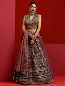 Libas Art Embroidered Sequinned Ready to Wear Lehenga & Blouse With Dupatta