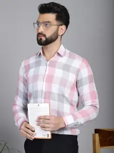 Indian Needle Classic Buffalo Checked Pure Cotton Formal Shirt