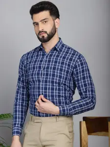 Indian Needle Classic Tartan Checked Pure Cotton Formal Shirt