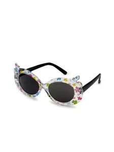 Stoln Girls Oval Sunglasses with UV Protected Lens 22814-3N-BLACK