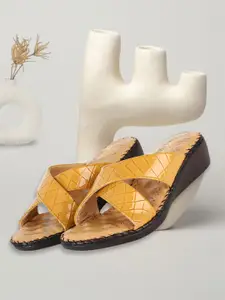 TRASE Textured Open Toe Comfort Heels