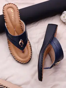 TRASE Textured T-Strap Flats