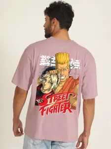 PRONK Paul Phoenix Street Fighter Printed Pure Cotton Oversized T-shirt