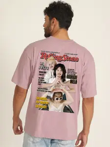 PRONK Graphic Printed Pure Cotton Oversized  T-shirt