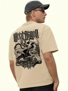 PRONK Graphic Printed Pure Cotton Oversized T-shirt