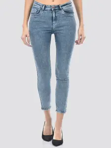Numero Uno Women Super Skinny Fit High-Rise Heavy Fade Clean Look Cotton Jeans