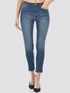 Numero Uno Women Super Skinny Fit High-Rise Light Fade Clean Look Cotton Jeans