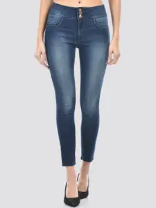 Numero Uno Women Super Skinny Fit High-Rise Heavy Fade Stretchable Jeans