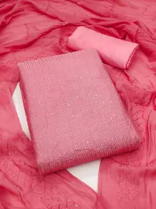 MANVAA Embellished Unstitched Dress Material