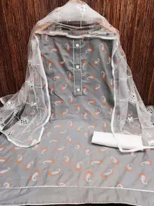 MANVAA Paisley Printed Unstitched Dress Material