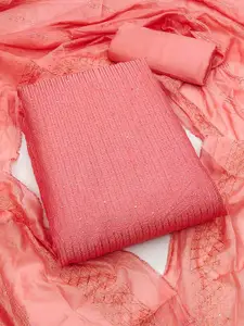 MANVAA Embellished Unstitched Dress Material