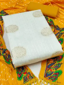 MANVAA Ethnic Motifs Woven Design Unstitched Dress Material