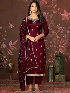 MANVAA Ethnic Motifs Embroidered Unstitched Dress Material