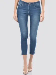 Numero Uno Women Skinny Fit Light Fade Clean Look Cotton Jeans