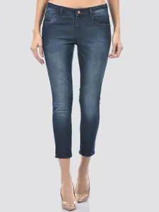 Numero Uno Women Skinny Fit Light Fade Clean Look Mid Rise Cotton Jeans