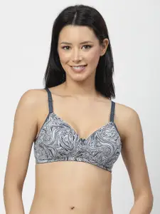SHYAM SONS FLAIR Abstract Bra Full Coverage Lightly Padded