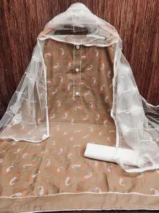 MANVAA Paisley Printed Unstitched Dress Material