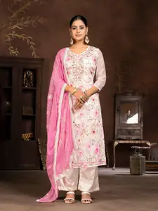 MANVAA Floral Printed Unstitched Dress Material