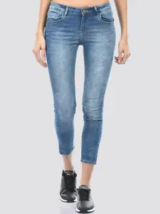 Numero Uno Women Skinny Fit Clean Look Heavy Fade Cotton Cropped Jeans