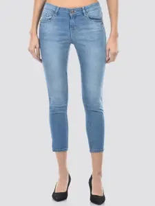 Numero Uno Women Skinny Fit Low Distress Heavy Fade Stretchable Jeans
