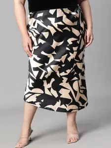 Oxolloxo Printed Midi Pencil Skirt